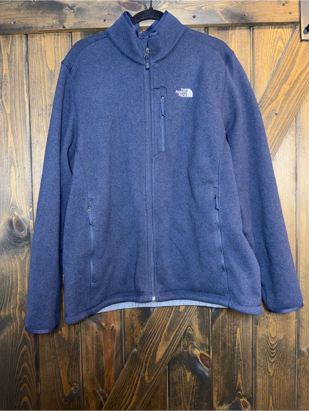 The North Face Men’s  1/4 Zip Sweater Fleece Jacket Navy Gorpcore XL